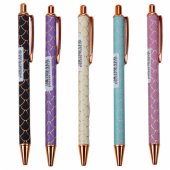 Metalinis automatinis tušinukas su mastelio efektu, mėlynas rašalas, 1,0 mm