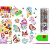 LeanToys deimantinio siuvinėjimo lipdukų rinkinys Sea World Mozai Animals