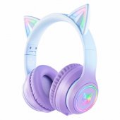 B90 RGB Cat Ear Blue/ Purple