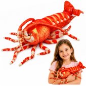 Didelis minkštas glėbesčiavimo žaislas – krevetė, jūrų gyvūnas, 55 cm