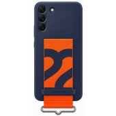 "Silicone Cover with Strap Galaxy S22+ (EF-GS906TNEGWW)" Navy