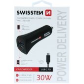 Car Сharger PD / 2.4 30W + Micro USB Cable Black