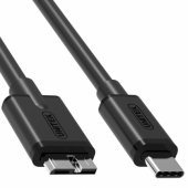 Y-C475BK USB type-C to microUSB-B 1m Juodas