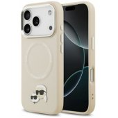 Karl & Choupette Pins MagSafe Case iPhone 17 Pro Max Beige