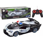 Remote Controlled RC Police Car in 1:12 Scale White
