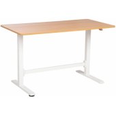 ERGO rankiniu būdu reguliuojamas stalas 120x60xA70-115cm ąžuolas/ balta