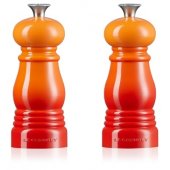 Druskos ir pipirų malūnėlių rinkinys 11cm oranžinis