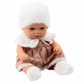 Baby Doll Beige Dress Hat Collar Socks