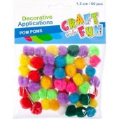 Craft with Fun Ozdoba pompon 60szt. (411442)