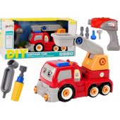 Cartoon Boom Truck To Disassemble DIY Red
