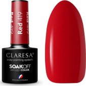 Claresa Claresa Soak Off UV/ LED raudonas hibridinis lakas 419 5g