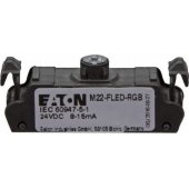 Eaton LED RGB plokščias 7 spalvų 12-30V AC/ DC šviestuvas M22-FLED-RGB -.