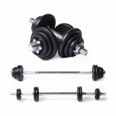 Dumbbell and lifting bar set TUNTURI Barbell/ Dumbbell Set 20k