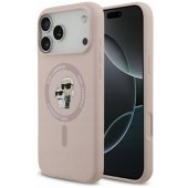 "Liquid Silicone Karl and Choupette MagSafe iPhone 17 Pro Max" Pink