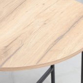 HANNES 60x60xA48cm Rustic / juodas melaminas