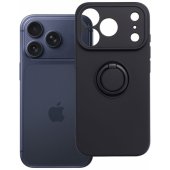 Silicone Ring Case with Stand iPhone 17 Pro/ 18 Pro Black