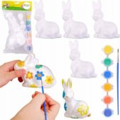 Easter Bunnies Styrofoam For Painting Paints 6pcs