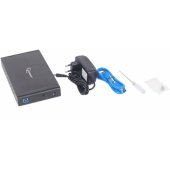 Išorinis HDD dėklas 3,5" USB 3.0 juodas EE3-U3S-3