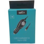 Car Charger 12/ 24V 1A Micro USB Black