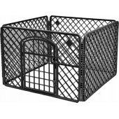 Sulankstomas narvas augintiniams 90 x 90 x 60cm juodas
