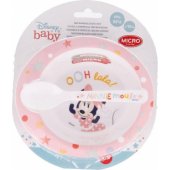 Minnie Mouse - Zestaw do mikrofali (miska z łyżeczką) (Indigo dreams)