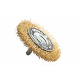 WIRE WHEEL BRUSH (BRASS COATED)
