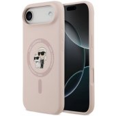 "Liquid Silicone Karl and Choupette MagSafe iPhone Air" Pink