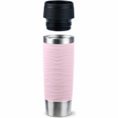 Emsa TRAVEL MUG Waves Grande termo puodelis (šviesiai rožinis / nerūdijantysis plienas,