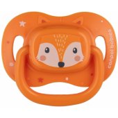 Silicone Symmetrical Soother 0-6m CUTE ANIMALS 34/ 924 Orange