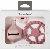 Silicone Dummy and Comfort Gift Set Pink