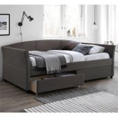 GENESIS 90x200cm with Mattress HARMONY UNO Brownish Grey