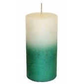 Candle Rustik green Ø6x12cm