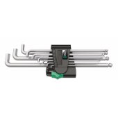 Wera 950/ 9 Hex-Plus 4 L formos raktų rinkinys, metrinis, chromuotas