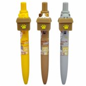 Katės gelinis rašiklis dėžutėje, mėlynas rašalas, 0,5 mm
