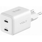 USB C tinklo kroviklis 2x18W 3A Power delivery 3.0 QC3.0 Baltas