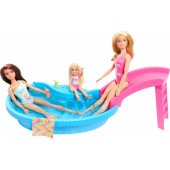 Mattel Barbie pool with doll