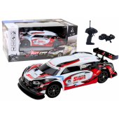 RC Sports Car 1:16 Drift Interchangeable Wheels White and Red