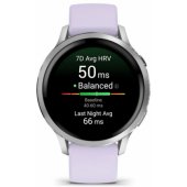Venu 4 41mm Silver with Periwinkle Silicone Band 010-03013-01