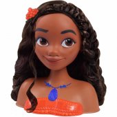 Just Play Disney princesės Vaianos šukuosenų formavimo galva, makiažas ir šukuosena
