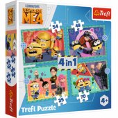 Puzzle - 4 in 1 - Crazy Minions Trefl 34648