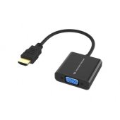 Adapter HDMI VGA FHD 60Hz 0.25m Black