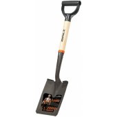 _7591595 Mažas kastuvas 70cm, 15x38cm geležtė, medinis kotas su plastikine D-