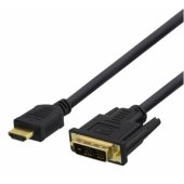 Cable HDMI 1.4 DVI-D FHD 60Hz 3m Black