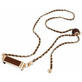 Chain / Rope with holder Glamour 80mm max width Brown