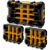 Stanley Organizer Set PRO-STACK Organizer Set (black/ transparent, 3-pi