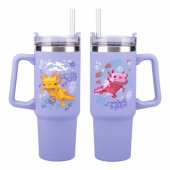 Minecraft Purple 900 ml Insulated Cup with Straw