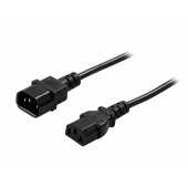 IEC C13 – IEC C14 maitinimo laidas 2 m juodas