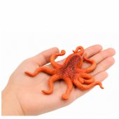 Rubber Octopus Figurine Stretchable Realistic Sea Animal 12cm
