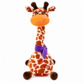 Interactive Plush Giraffe – Dances, Sings, and Repeats – Brown, 30 cm