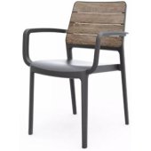Deco Porto Armchair Ash Wood Shade/ Grey